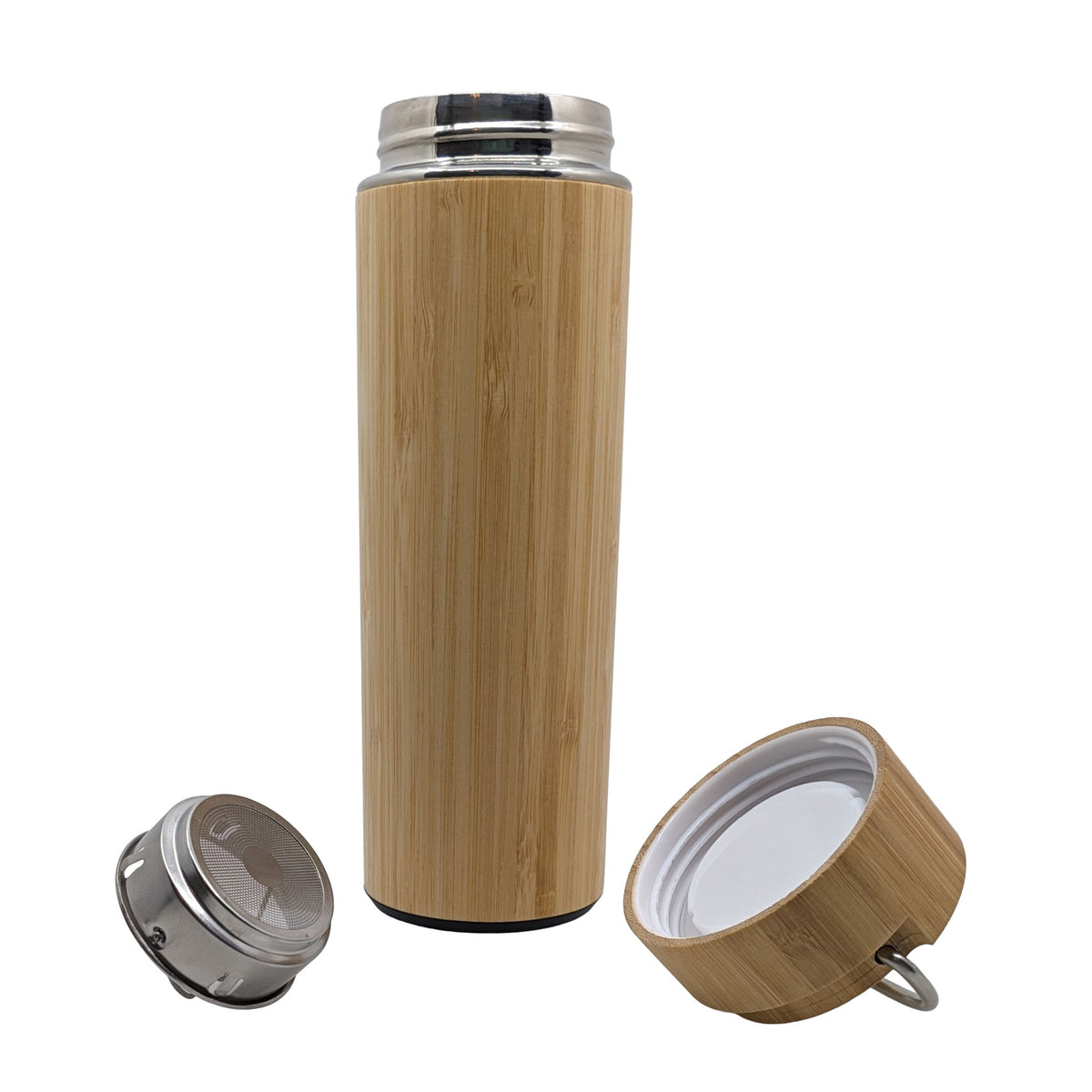 15oz Bamboo Insulated Water Bottle with Tea Infuser (450ml)